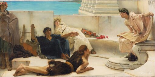 Une lecture d’Homère – Lawrence Alma-Tadema Lawrence Alma-Tadema