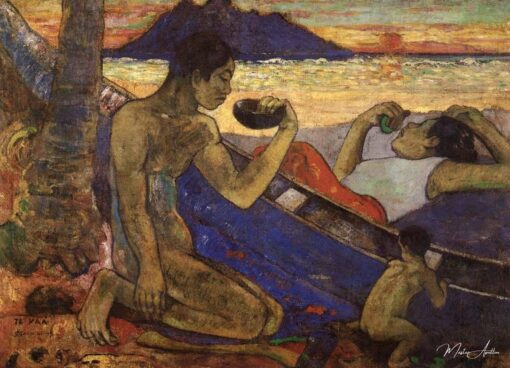 Une pirogue (Famille tahitienne) – Paul Gauguin Paul Gauguin 2