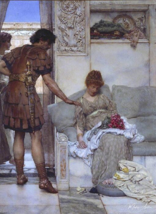 Une salutation silencieuse – Lawrence Alma-Tadema Lawrence Alma-Tadema