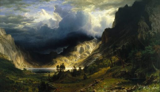 Une tempête dans les montagnes Rocheuses, le Mont Rosalie – Albert Bierstadt Albert Bierstadt 2