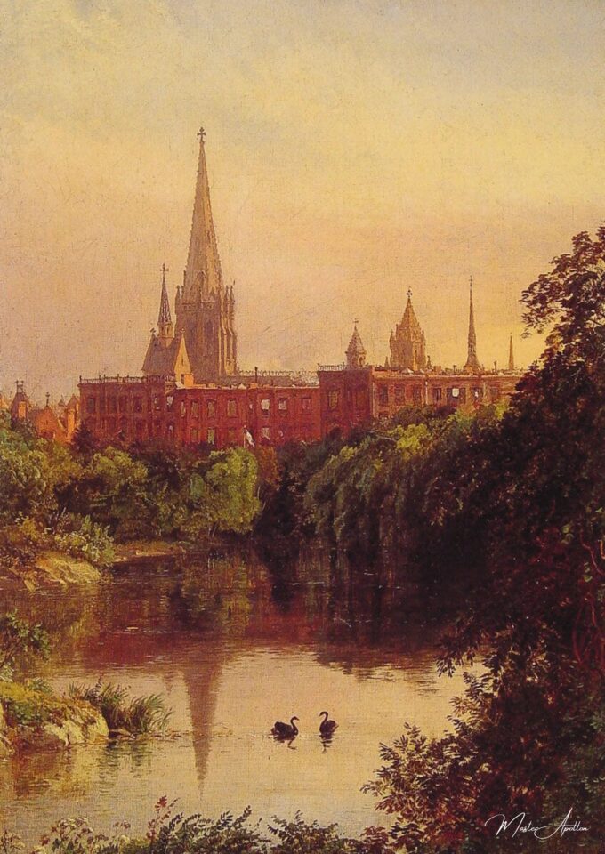 Une vue dans Central Park – Jasper Francis Cropsey Jasper Francis Cropsey 2