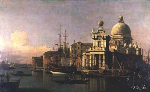 Une vue de la Dogana et de Santa Maria della Salute – Giovanni Antonio Canal Giovanni Antonio Canal