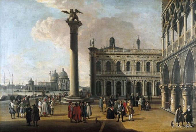 Une vue de la Piazzetta en regardant vers l’ouest – Giovanni Antonio Canal Giovanni Antonio Canal 2