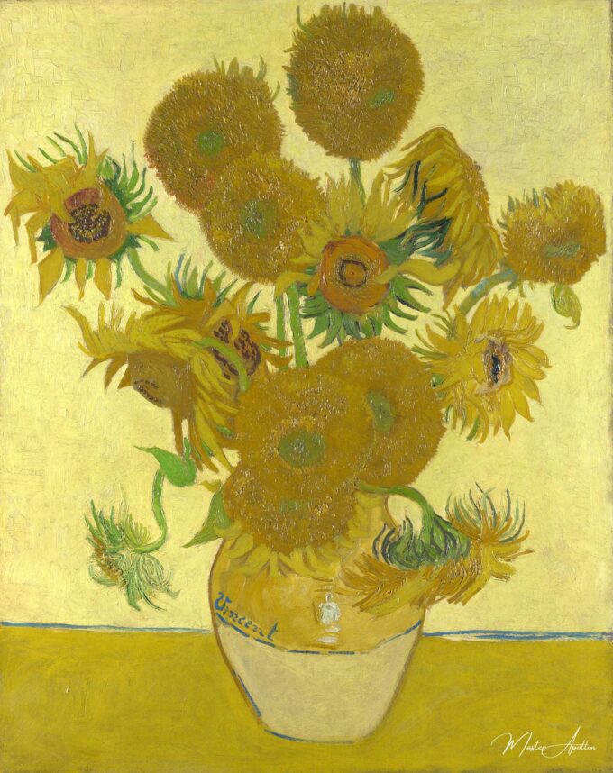 Vase aux quinze tournesols – Van Gogh Série des Tournesols de Vincent van Gogh 2