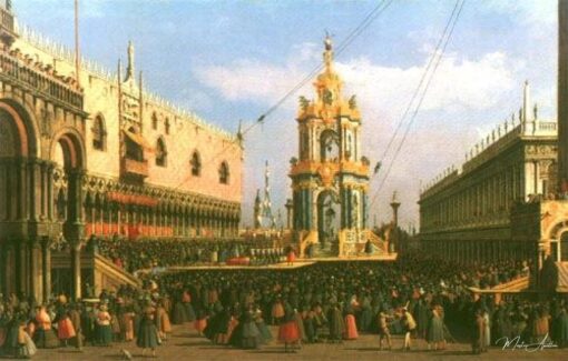Venise, le festival Giovedi Grasso sur la Piazzetta – Giovanni Antonio Canal Giovanni Antonio Canal 2