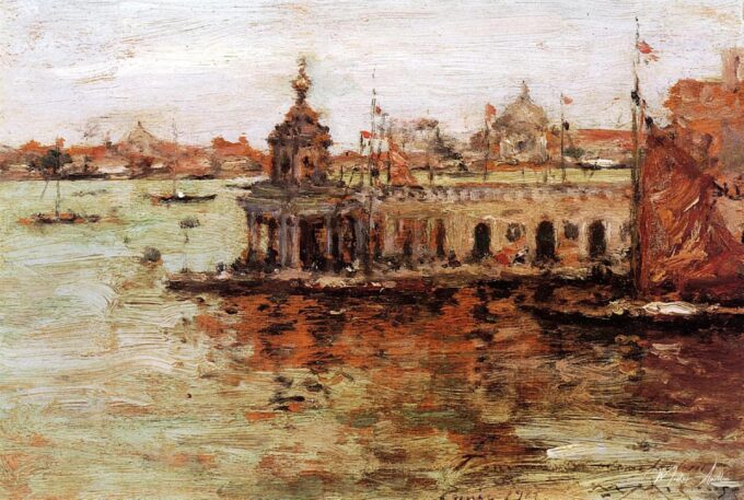 Venice – View of the Navy Arsenal – William Merritt Chase William Merritt Chase