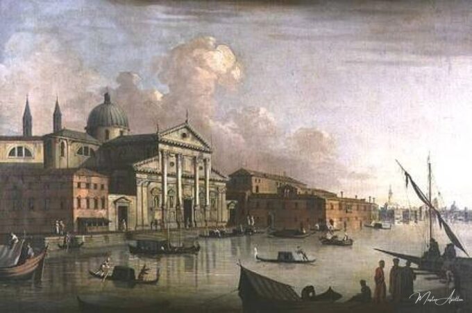 Venise : Vue de San Giorgio Maggiore (paire de 63930) – Giovanni Antonio Canal Giovanni Antonio Canal 2