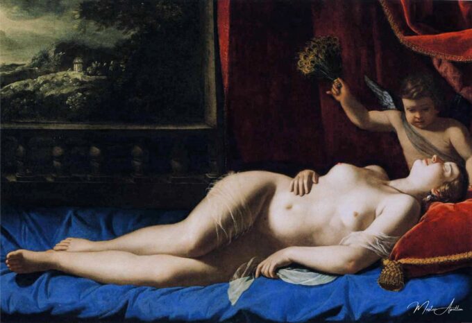 Vénus et Cupidon (Vénus endormi) – Artemisia Gentileschi Artemisia Gentileschi 2