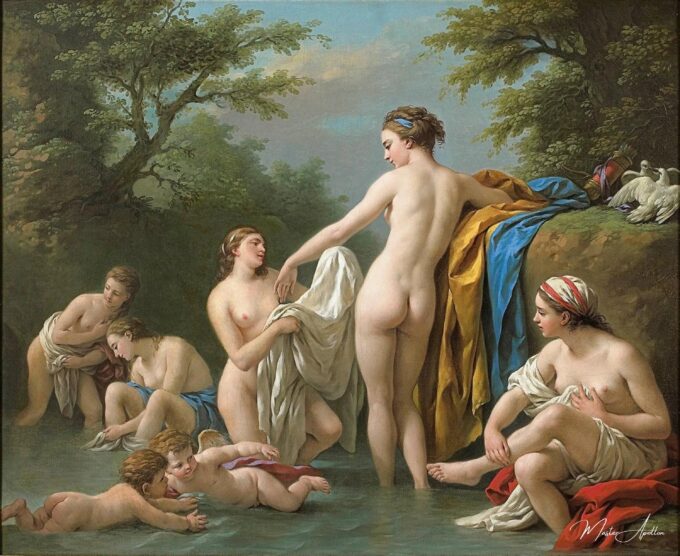 Vénus et nymphes se baignant – Louis Jean François Lagrenée Louis Jean François Lagrenée 2
