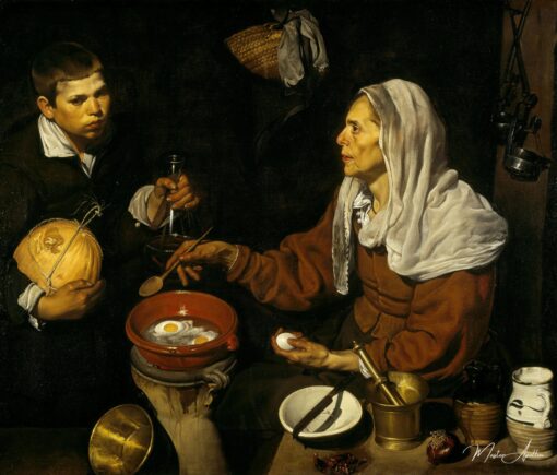 Vieille faisant frire des œufs – Diego Velázquez Diego Velázquez