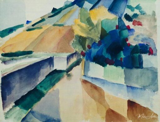 Vignobles au Murtensee – August Macke August Macke