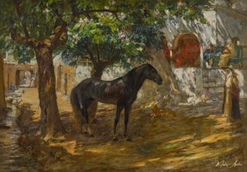 Village dans le Sahara – Frederick Arthur Bridgman Frederick Arthur Bridgman 2