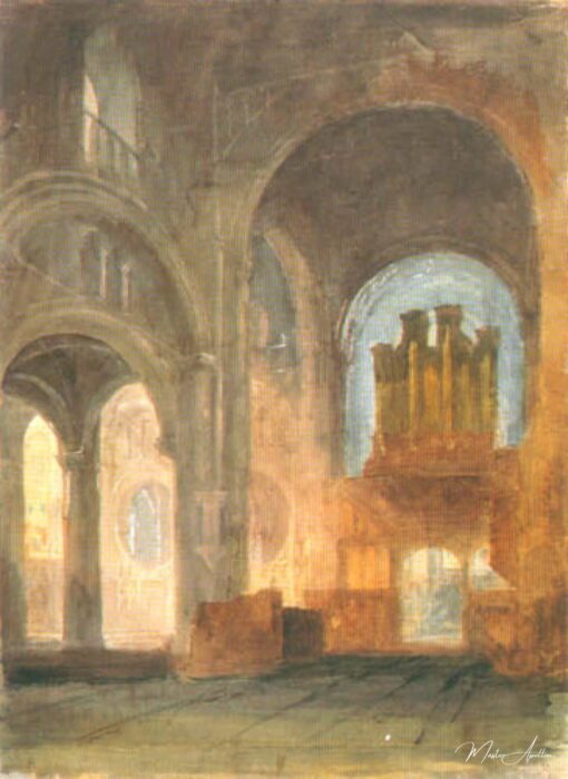 Vue à l’intérieur de la cathédrale chrétienne – William Turner William Turner 2