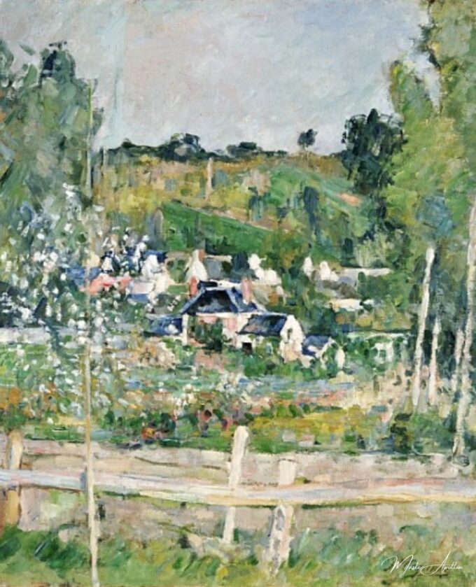 Vue d’Auvers-sur-Oise, la clôture, vers 1873 – Paul Cézanne Paul Cézanne 2