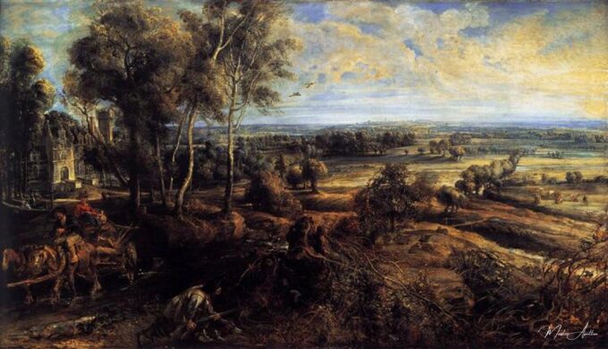 Vue de Het Steen au petit matin – Peter Paul Rubens Peter Paul Rubens 2