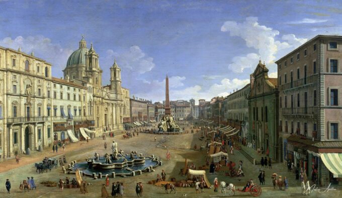 Vue de la Piazza Navona, Rome – Giovanni Antonio Canal Giovanni Antonio Canal 2
