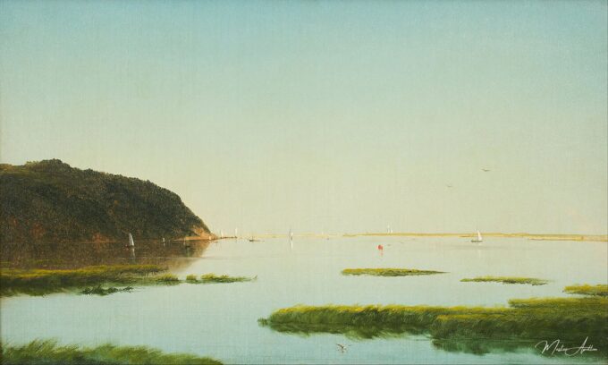 Vue de la rivière Shrewsbury, New Jersey – John Frederick Kensett John Frederick Kensett 2