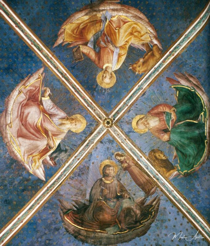 Vue de la voûte de la chapelle – Fra Angelico Fra Angelico