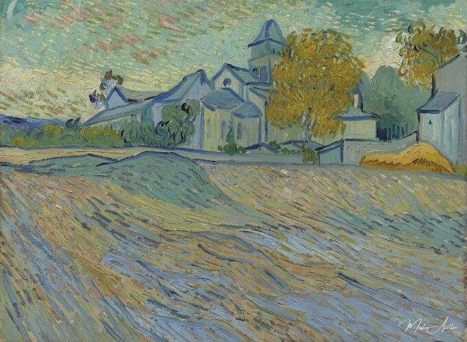 Vue de l’Asile et de la Chapelle de Saint-Rémy (1889) – Van Gogh Vincent Van Gogh 2