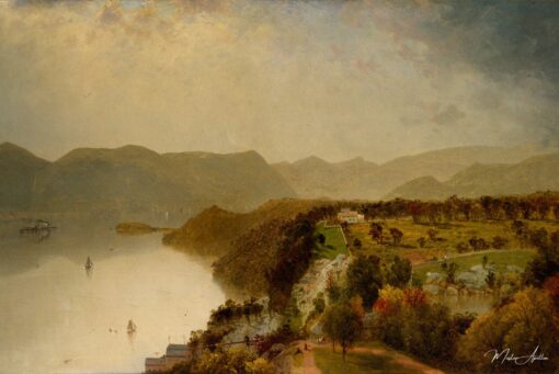 Vue de l’hôtel Cozzen’s près de West Point, N.Y. – John Frederick Kensett John Frederick Kensett