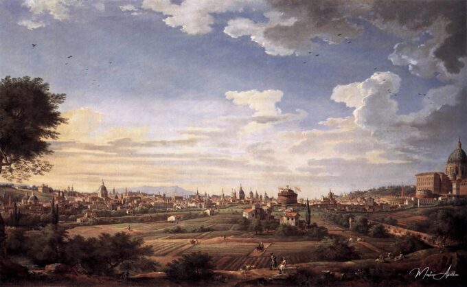 Vue de Rome depuis le mont Mario, au sud-est, 1749 – Giovanni Paolo Panini Giovanni Paolo Panini 2