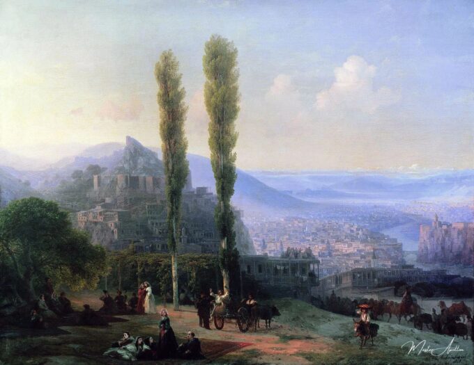 Vue de Tiflis, 1869 – Ivan Aïvazovski Ivan Aïvazovski 2