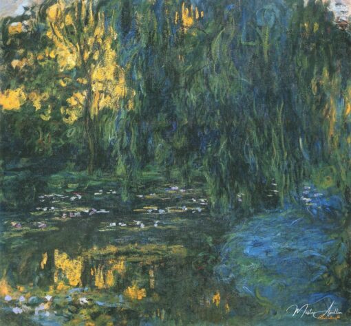 Vue du bassin aux nymphéas avec saule – Claude Monet Claude Monet