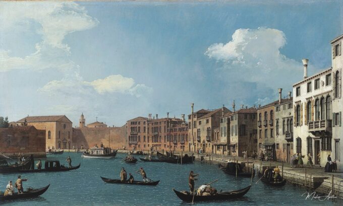 Vue du canal de Santa Chiara, Venise – Giovanni Antonio Canal Giovanni Antonio Canal 2