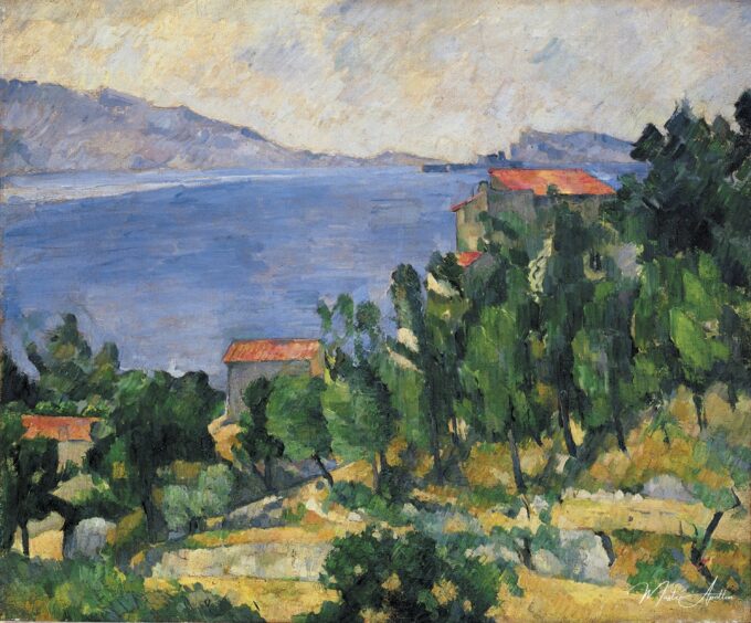 Vue du Mont Marseilleveyre et de l’île de Maire, c.1882 – Paul Cézanne Paul Cézanne 2