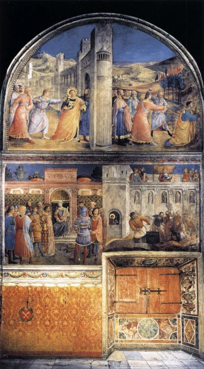 Vue du mur est de la chapelle – Fra Angelico Fra Angelico 2