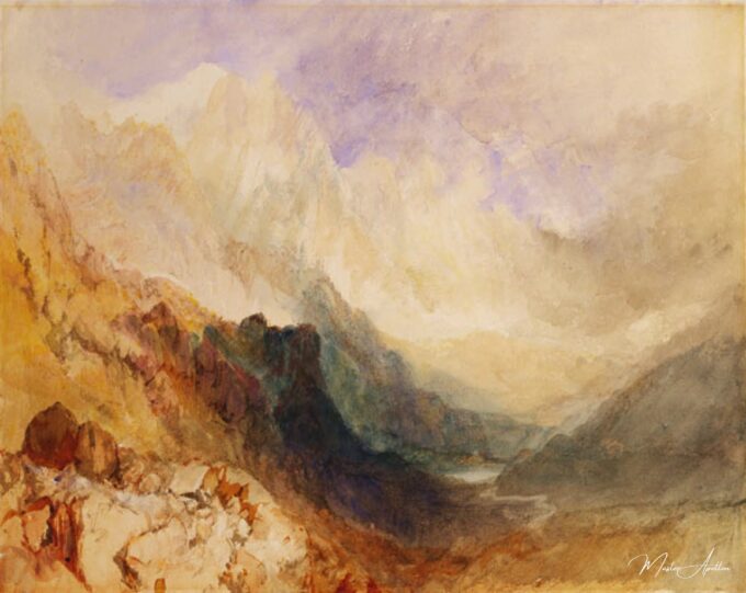 Vue le long d’une vallée alpine – William Turner William Turner 2
