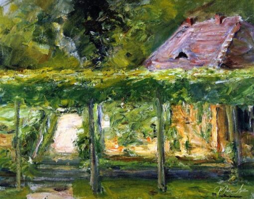 Vue sur la haie élevée de tilleul dans le jardin après ouest – Max Liebermann Max Liebermann 2