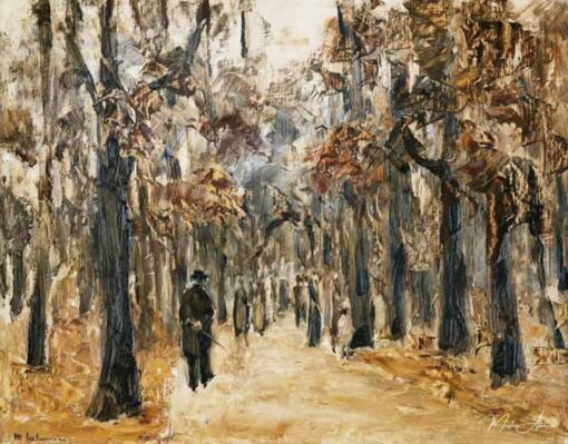 Zoo en automne avec des promeneurs – Max Liebermann Max Liebermann 2